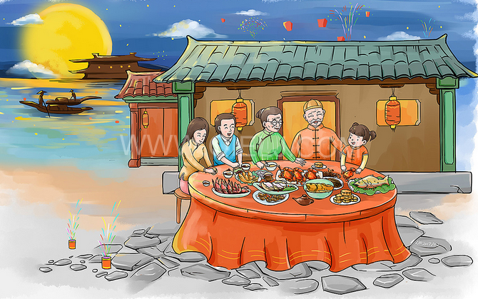 賞中秋圓月享美好時光，企鵝糧油機械祝您中秋團圓快樂(圖2)